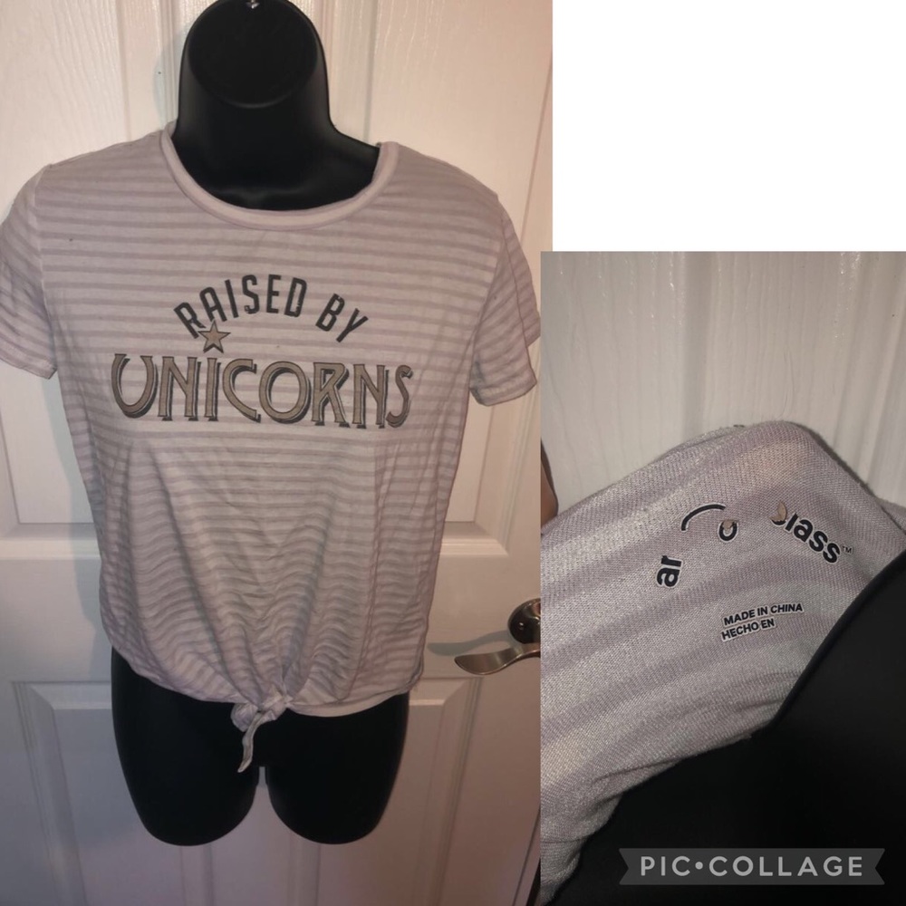 “raised by unicorns” t-shirt
